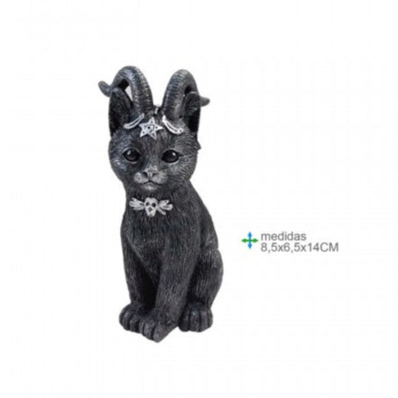 Gato Wicca Resina 8x7x14cm