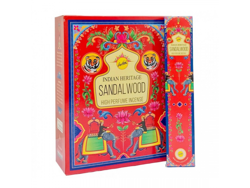 Incensos Indial Heritage (Frankinsence, Sandal Wood) Sandalo - Essencia Pura