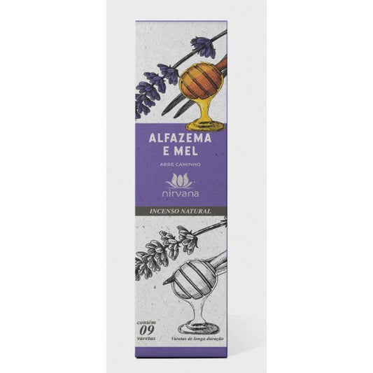 Incenso PREMIUM Nirvana Natural ALFAZEMA/MEL