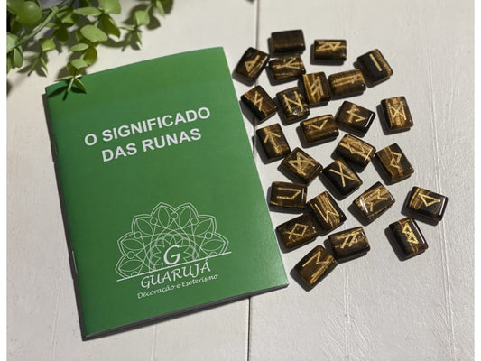 Jogo Runas Olho Tigre (24pcs)