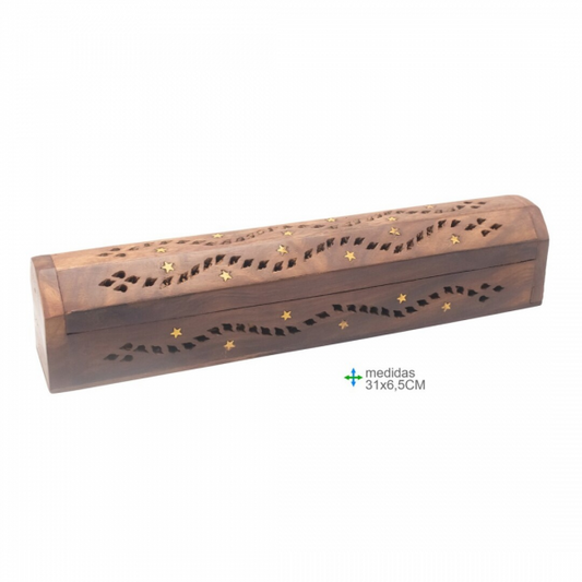 Porta Incensos Estojo Natural (31cm)