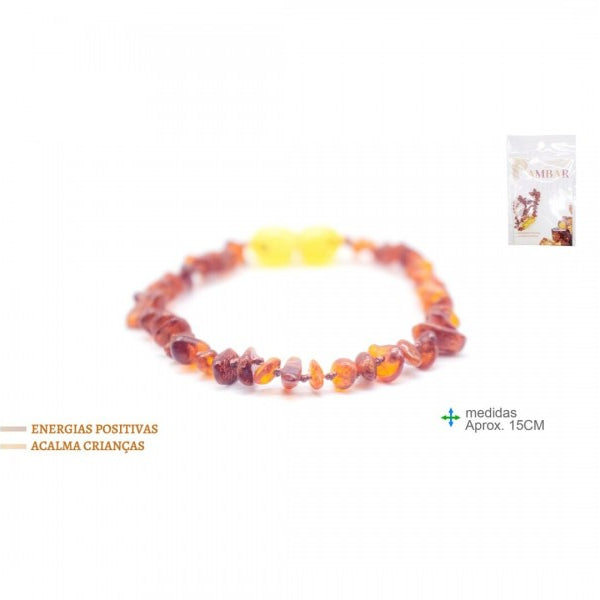 Pulseira Ambar Escuro (15cm)