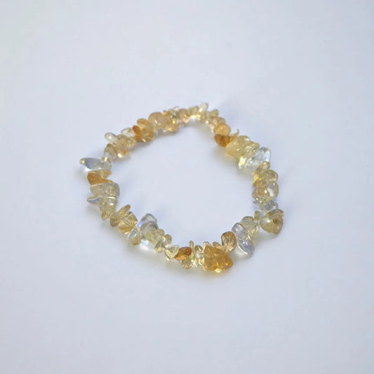 Pulseira Cascalho Citrino